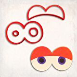 Eye Balls Detay Kurabiye Kalıp Seti 4’lü