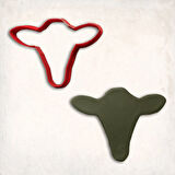 İnek Baş Kurabiye Kalıbı Şekillendirici Kopat