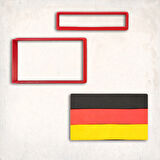 Alman Bayrağı Detay Kurabiye Kalıp Seti 2’li