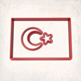 Türk Bayrağı Detay Kurabiye Kalıp Seti 3’lü