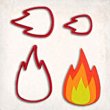 Alev Detay Kurabiye Kalıp Seti 3’lü