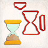 Kum Saati Detay Kurabiye Kalıp Seti 3’lü