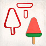 Dondurma Detay Kurabiye Kalıp Seti 3’lü