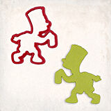 The Simpsons Bart Kurabiye Kalıbı Şekillendirici Kopat