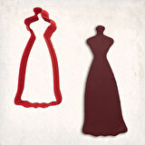 Elbise 7 Kurabiye Kalıbı Şekillendirici Kopat