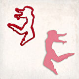 Dansçı Kız Kurabiye Kalıbı Şekillendirici Kopat