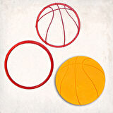 Basket Topu Detay Kurabiye Kalıp Seti 2’li