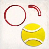 Tenis Topu Detay Kurabiye Kalıp Seti 2’li