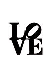 Love Sticker (Oto-Motor-Laptop-Duvar-Dekor) 15 x 15 cm
