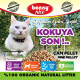 Yavru/Yetişkin Kediler için %100 Biyobozunur-Astımlı ve Alerjik için Doğal Çam Peleti Kedi Kumu 10 Kg. 20 Lt.