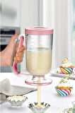 Ölçekli Hamur Porsiyonlayıcı Hamur Dağıtıcı 1 Lt Pancake Krema Hamur Puding Porsiyonlayıcı Dağıtıcı