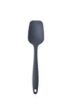 Büyük Yanmaz Silikon Antrasit Düz Spatula Seti 3 Adet - Silikon Düz Spatula 3'lü Set Antrasit