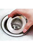 Paslanmaz Çelik Lavabo Süzgeci 7,5 Cm