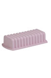 Pembe Silikon Baton Kek Kalıbı - Dilimli Büyük Boy Kek Kalıbı 24 X 10 Cm