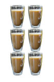 Çift Cidarlı Uzun Bardak 400 ml Su, Meşrubat, Nescafe, Latte Bardağı Çeyiz Listesi 6 Adet - 2258