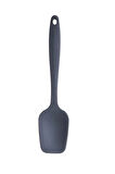 Büyük Boy Yanmaz Yapışmaz Silikon Antrasit Düz Spatula Antrasit Tekli 27 Cm