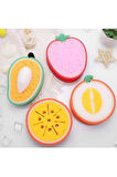 2 Adet Meyve Şekilli Sevimli Bulaşık Süngeri Yumuşak Temizlik Süngeri Fırçası, Avokado Çilek