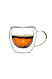 Yeni Tasarım Çift Cidarlı 250 ml Kulplu Cam Kupa, Çay Neskafe Fincanı, Çeyiz Listesi, 6 Adet 2037