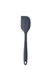 5 Li Antrasit Yanmaz Silikon Düz Yassı Spatula Kaşık 3 Adet Siyah Metal Ve Silikon Uçlu Maşa 2 Adet