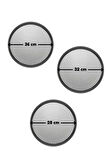 Büyük Orta Küçük Boy Delikli Pizza Tepsisi Lahmacun Pide Tepsisi 36 - 32 - 28 Cm 3 Adet 3 Boy