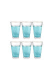 Ezme Dövülmüş Desen Cam Su, Meşrubat, Latte, Kahve, Bardağı Çeyiz Listesi 350 ml 6 Adet - 4361