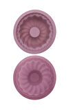 Silikon Büyük Model Kek Kalıbı Pembe 23 Cm