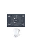 2'li Set Gri 45x65 Cm Silikon Hamur Açma Matı Ve Hamur Porsiyonlayıcı