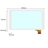 Codegen Q7, C720, C-720 Beyaz Dokunmatik Uyumlu Lcd Ekran, Panel