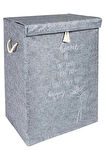 Keçe Kapaklı Mega Kutu Organizer -Çamaşır Sepeti-Çok Amaçlı Kullanım Kompakt Tasarım 41X30X55 cm