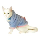 Softie Blue Bunny Kapsonlu Sweatshirt Kedi Süeteri Kedi Kıyafeti 