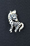 Zebra broş. Yaka iğnesi broş. Kadın broş. Broş. Erkek broş. Unisex.