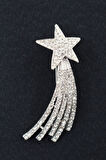 Kayan Yıldız Broş. Yaka Iğnesi Broş. Yıldız Broş. Taşlı Broş. Kadın Broş. Erkek Broş. Gümüş Broş