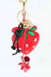 Anahtarlık Çanta Charm. Ayna Süsü. Çanta Aksesuarı.anahtarlık Çilek Yıldız Kalp Ip Top Çanta Charmı