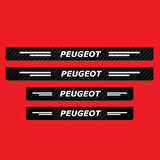 Peugeot Modelleri İçin Uyumlu Grafen Karbon Oto Kapı Eşiği 4 Adet