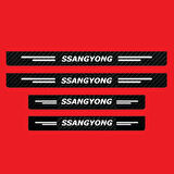 Ssangyong Modelleri İçin Uyumlu Grafen Karbon Oto Kapı Eşiği 4 Adet