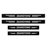 Ssangyong Modelleri İçin Uyumlu Grafen Karbon Oto Kapı Eşiği 4 Adet
