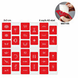 Minimal Desenler 30 Adet Minik desen Geçici Dövme Şablonu