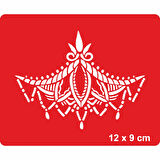 Dantel Motifi 257 Tattoo Geçici Dövme Şablonları Kına Kalıpları