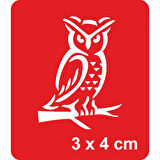 Benekli Baykuş Tattoo Geçici Dövme Şablonları Kına Kalıpları