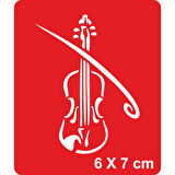 Kemancı Başımın Tacı! Tattoo Geçici Dövme Şablonları Kına Kalıpları