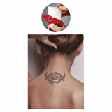 Kraliçe tacı Tattoo Geçici Dövme Şablonları Kına Kalıpları