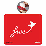 Özgürsün  Tattoo Geçici Dövme Şablonları Kına Kalıpları