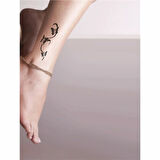 Dallarda Kelebekler Tattoo Geçici Dövme Şablonları Kına Kalıpları