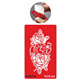 Gül Saati  Tattoo Geçici Dövme Şablonları Kına Kalıpları