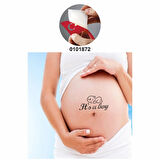 Baby Shower It's A Boy  Tattoo Geçici Dövme Şablonları Kına Kalıpları