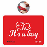 Baby Shower It's A Boy  Tattoo Geçici Dövme Şablonları Kına Kalıpları