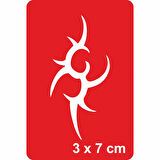 Tribal Diken -1 Tattoo Geçici Dövme Şablonları Kına Kalıpları