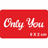 Sadece Sen Tattoo Geçici Dövme Şablonları Kına Kalıpları