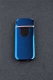 Ice Kaplamalı Şarjlı Dokunmatik Çakmak Mavi - Smcx709br3