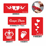 Anı Yaşa 5'li Set Geçici Dövme Kına Şablonu